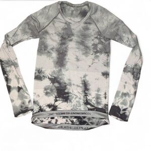 Lululemon Swiftly Tech Long Sleeve 2.0 Shibori Stripe Graphite Grey